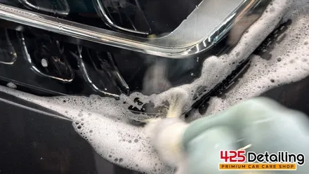 군포 송정지구 벤츠 CLS300 앞 유리 유막 제거 발수코팅 및 디테일링 세차 / 경기 군포