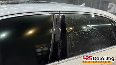 군포 송정지구 아우디 A4 1열 유막 제거 및 발수코팅 / 경기 군포
