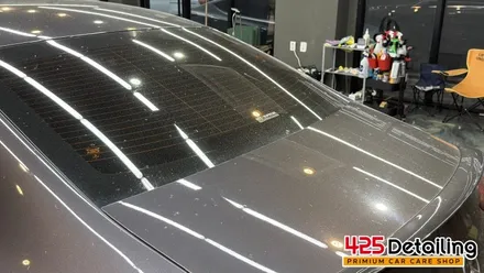 군포 송정지구 벤츠 CLS300 앞 유리 유막 제거 발수코팅 및 디테일링 세차 / 경기 군포