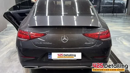 군포 송정지구 벤츠 CLS300 앞 유리 유막 제거 발수코팅 및 디테일링 세차 / 경기 군포