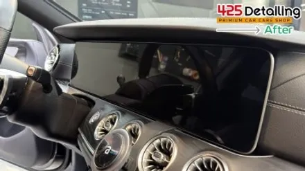 군포 송정지구 벤츠 CLS300 앞 유리 유막 제거 발수코팅 및 디테일링 세차 / 경기 군포