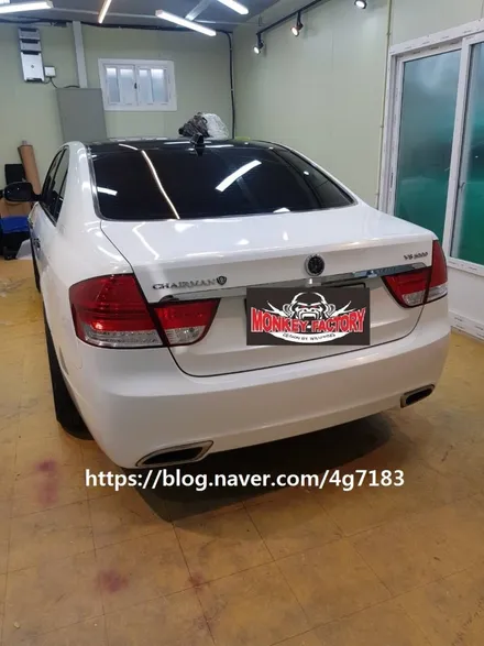 순천랩핑,광양랩핑,여수랩핑,순천PPF,렌트카              체어맨W 골드크롬 검정색데칼작업 / 순천 남산