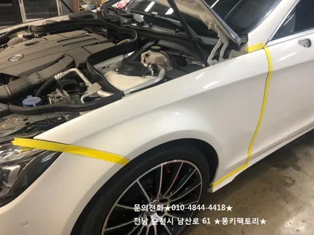 순천랩핑,광양랩핑,여수랩핑,순천PPF,렌트카,보험처리       벤츠 CLS400d 샤틴다크그레이전체랩핑 / 순천 남산