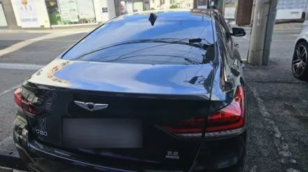 G80 썬팅 재시공, 중고차 썬팅,솔라가드 차콜_부산TN하우스