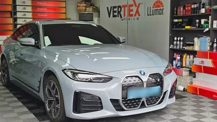 BMW i4,부산 썬팅재시공, 루마 버텍스 900, 중고차 썬팅_TN하우스