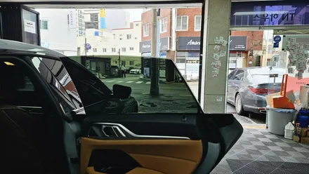 BMW i4,부산 썬팅재시공, 루마 버텍스 900, 중고차 썬팅_TN하우스