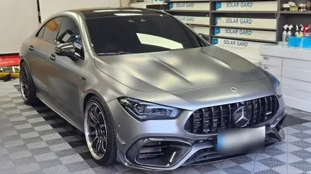 벤츠 CLA 45  AMG,부산 솔라가드 노블레스, 솔라가드차콜gt,윈도틴팅(썬팅) 재시공 후기