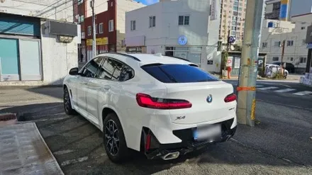 부산 BMW X4, 윈도틴팅 썬팅 시공, 솔라가드 차콜gt