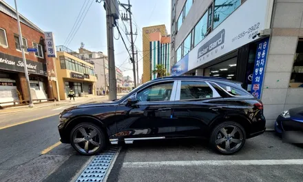 자동차썬팅,GV70스포츠,더엘엑스,솔라가드프리미엄퀀텀,블랙박스,파인뷰,LX7000,유리막코팅,발란스나인,아이드몬_시공후기
