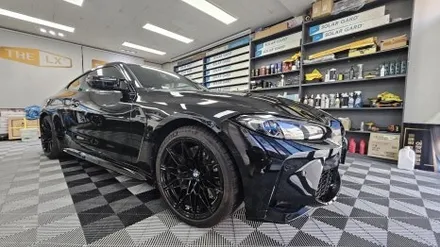 BMW M4,G바디, 솔라가드 베럴G, 유리막코팅, PPF시공_부산동래TN하우스