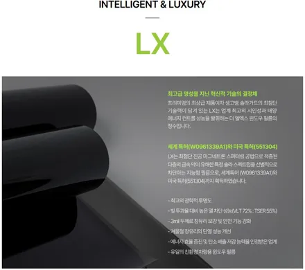 전면 유리 썬팅,파손 윈도 틴팅, 썬팅 재시공, 더엘엑스 솔라가드 프리미엄LX_TN하우스