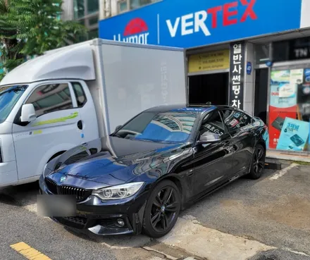 BMW420d 그란쿠페, 루마버텍스 MK 메버릭 , 썬팅재시공 _부산동래TN하우스