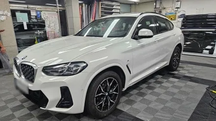 부산 BMW X4, 윈도틴팅 썬팅 시공, 솔라가드 차콜gt