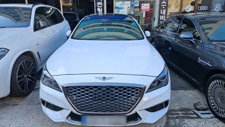 제네시스 G80 , 중고차 , 썬팅재시공 , 솔라가드 노블레스 , 솔라가드V 시공