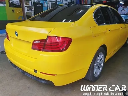 BMW 520D 사틴옐로우 전체랩핑 안양전체랩핑 안양PPF / 안성시 금석동