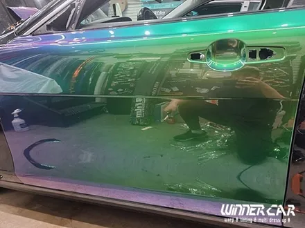 재규어 EX 전체랩핑 택랩 iridescent green 이리데센트 (카멜레온그린) 안성전체랩핑 시공전문 603게러지 평택랩핑 공도랩핑 천안랩핑 오산랩핑 / 안성시 금석동