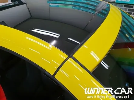 안양랩핑전문 SLC200 컨버터블 하드탑 전체랩핑 시공! 3M-1080브라이트옐로우 카스킨 CFCKOREA. 수입차전문랩핑 안양전체랩핑 / 안성시 금석동