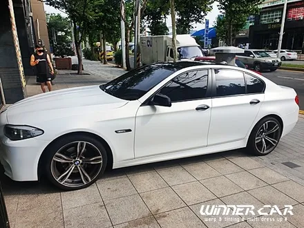 안양전체랩핑 안양부분랩핑 안양랩핑점 BMW520d 전체랩핑 3M 1080 - 사틴펄프로즌바닐라 세틴프로즌바닐라 화이트랩핑 / 안성시 금석동