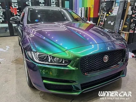재규어 EX 전체랩핑 택랩 iridescent green 이리데센트 (카멜레온그린) 안성전체랩핑 시공전문 603게러지 평택랩핑 공도랩핑 천안랩핑 오산랩핑 / 안성시 금석동