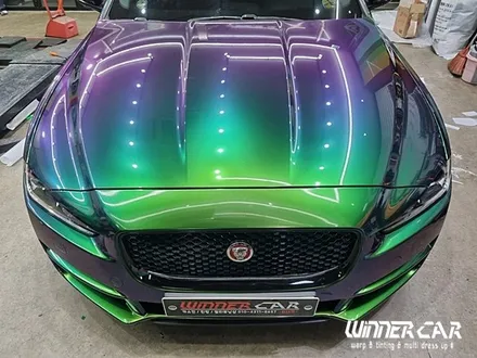 재규어 EX 전체랩핑 택랩 iridescent green 이리데센트 (카멜레온그린) 안성전체랩핑 시공전문 603게러지 평택랩핑 공도랩핑 천안랩핑 오산랩핑 / 안성시 금석동