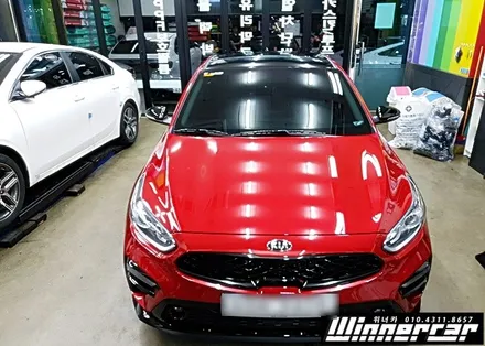 안양루프스킨 [올뉴k3] 위너카 에이버리 블랙유광 루프스킨시공 / 안성시 금석동