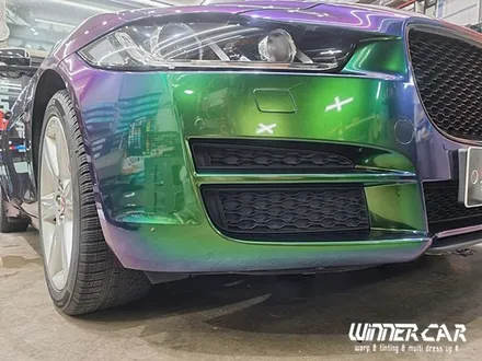 재규어 EX 전체랩핑 택랩 iridescent green 이리데센트 (카멜레온그린) 안성전체랩핑 시공전문 603게러지 평택랩핑 공도랩핑 천안랩핑 오산랩핑 / 안성시 금석동