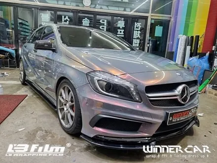 안성 전체랩핑시공 벤츠 A45 AMG 그레이팬텀오브더스카이 수입필름랩핑 엘비필름전체랩핑 범퍼PPF시공 안성평택랩핑PPF전문 / 안성시 금석동