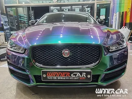 재규어 EX 전체랩핑 택랩 iridescent green 이리데센트 (카멜레온그린) 안성전체랩핑 시공전문 603게러지 평택랩핑 공도랩핑 천안랩핑 오산랩핑 / 안성시 금석동