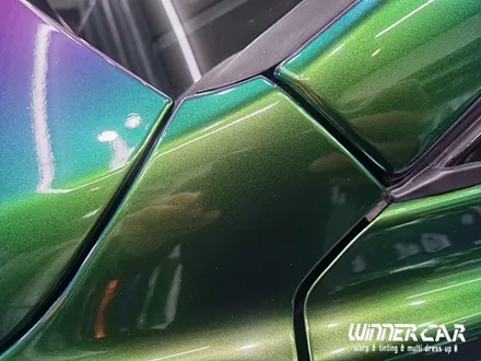 재규어 EX 전체랩핑 택랩 iridescent green 이리데센트 (카멜레온그린) 안성전체랩핑 시공전문 603게러지 평택랩핑 공도랩핑 천안랩핑 오산랩핑 / 안성시 금석동