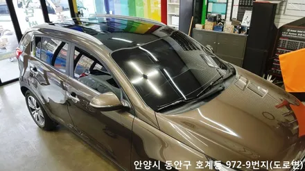 안양 위너카[스포티지R]루프스킨 안양루프스킨 수원루프스킨 광명루프스킨 전체랩핑 PPF생활보호 라이트필름 스포티지R / 안성시 금석동