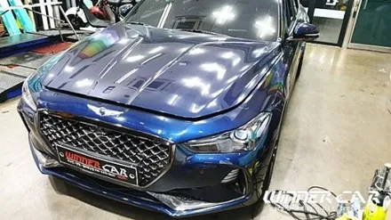 제네시스 G70 로즈골드크롬 전체랩핑  - 크롬랩핑으로 존재감 확실하게!! GOGO!! 평택전체랩핑 오산랩핑 안성랩핑 공도랩핑 안성PPF / 안성시 금석동