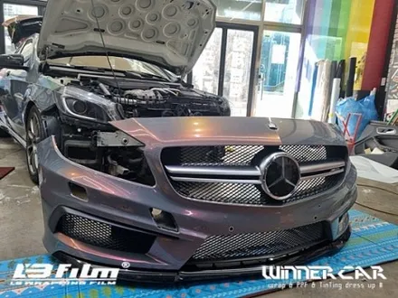 안성 전체랩핑시공 벤츠 A45 AMG 그레이팬텀오브더스카이 수입필름랩핑 엘비필름전체랩핑 범퍼PPF시공 안성평택랩핑PPF전문 / 안성시 금석동