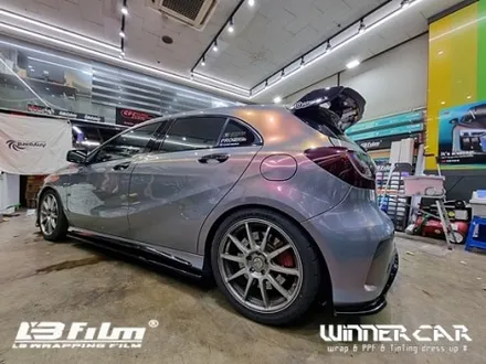 안성 전체랩핑시공 벤츠 A45 AMG 그레이팬텀오브더스카이 수입필름랩핑 엘비필름전체랩핑 범퍼PPF시공 안성평택랩핑PPF전문 / 안성시 금석동