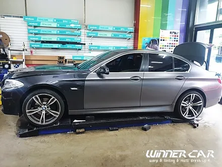 안양전체랩핑 안양부분랩핑 안양랩핑점 BMW520d 전체랩핑 3M 1080 - 사틴펄프로즌바닐라 세틴프로즌바닐라 화이트랩핑 / 안성시 금석동