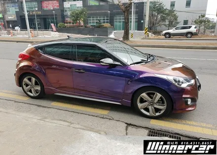 [ 벨로스터turbo ] 벨로스터 전체랩핑 카멜레온랩핑  부분랩핑 3M1080 에이버리슈프림롤링썬더 카멜레온전체카스킨 안양랩핑 / 안성시 금석동