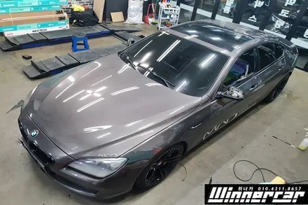 BMW6시리즈 640i 루프스킨 부분랩핑 안양랩핑 의왕랩핑 군포랩핑 크롬몰딩랩핑 안양랩핑잘하는곳 위너카랩핑 안양루프스킨 / 안성시 금석동