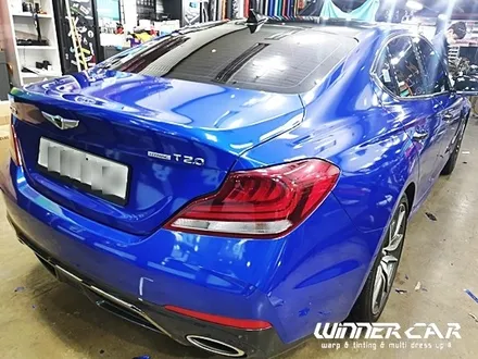 안양랩핑 수원랩핑 G70전체랩핑 코스믹블루 3m1080 3M2080 G70루프스킨 안양랩핑잘하는곳 G70랩핑 / 안성시 금석동