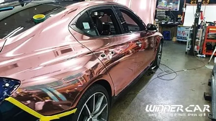 제네시스 G70 로즈골드크롬 전체랩핑  - 크롬랩핑으로 존재감 확실하게!! GOGO!! 평택전체랩핑 오산랩핑 안성랩핑 공도랩핑 안성PPF / 안성시 금석동