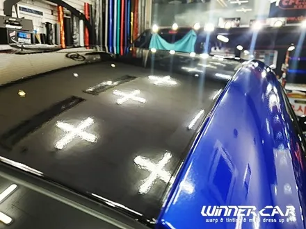 안양랩핑 수원랩핑 G70전체랩핑 코스믹블루 3m1080 3M2080 G70루프스킨 안양랩핑잘하는곳 G70랩핑 / 안성시 금석동