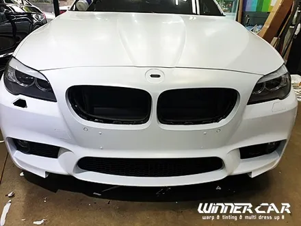 안양전체랩핑 안양부분랩핑 안양랩핑점 BMW520d 전체랩핑 3M 1080 - 사틴펄프로즌바닐라 세틴프로즌바닐라 화이트랩핑 / 안성시 금석동