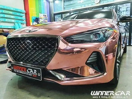 제네시스 G70 로즈골드크롬 전체랩핑  - 크롬랩핑으로 존재감 확실하게!! GOGO!! 평택전체랩핑 오산랩핑 안성랩핑 공도랩핑 안성PPF / 안성시 금석동