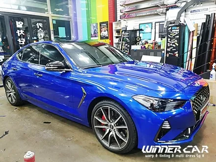 안양랩핑 수원랩핑 G70전체랩핑 코스믹블루 3m1080 3M2080 G70루프스킨 안양랩핑잘하는곳 G70랩핑 / 안성시 금석동