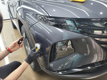 투싼 NX4 타이탄 그레이 ☆ 레인보우 V90, QXD5000, PPF, 유리막코팅, 본넷 방음까지 시공 / 도봉구 도봉동