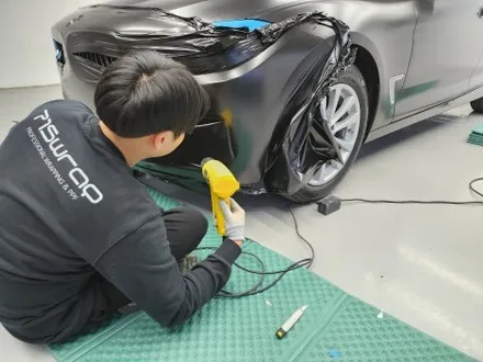 광주 BMW 3GT 사틴 블랙으로 찰떡 변신 전체랩핑 / 광주 서구