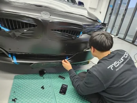 광주 BMW 3GT 사틴 블랙으로 찰떡 변신 전체랩핑 / 광주 서구