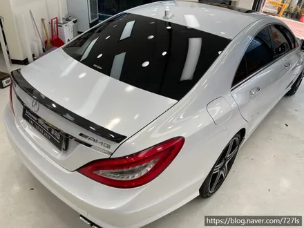 밴츠 CLS 63 AMG 3M 글로스 화이트 골드스파클 시공기 / 서울 광진구