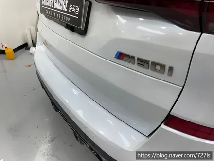 [광진구 랩핑] BMW X5 INOZETEK(이노즈텍) 슈퍼 글로스 화이트 뒷범퍼 재시공 / 서울 광진구