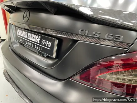 [광진구 랩핑] 밴츠 CLS 63 AMG 락그레이 랩핑 전체 제거 후 에이버리 슈프림 사틴블랙 전체랩핑 / 서울 광진구