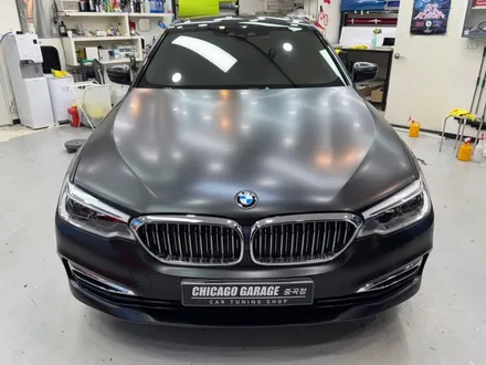 BMW 전체랩핑 가격과 과정, 강남 5시리즈 520d 사틴 블랙 작업기 / 서울 광진구 중곡동