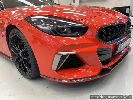 [아차산 랩핑] BMW Z4 이노즈텍(INOZETEK) 라바 오렌지 앞범퍼 재시공 / 서울 광진구